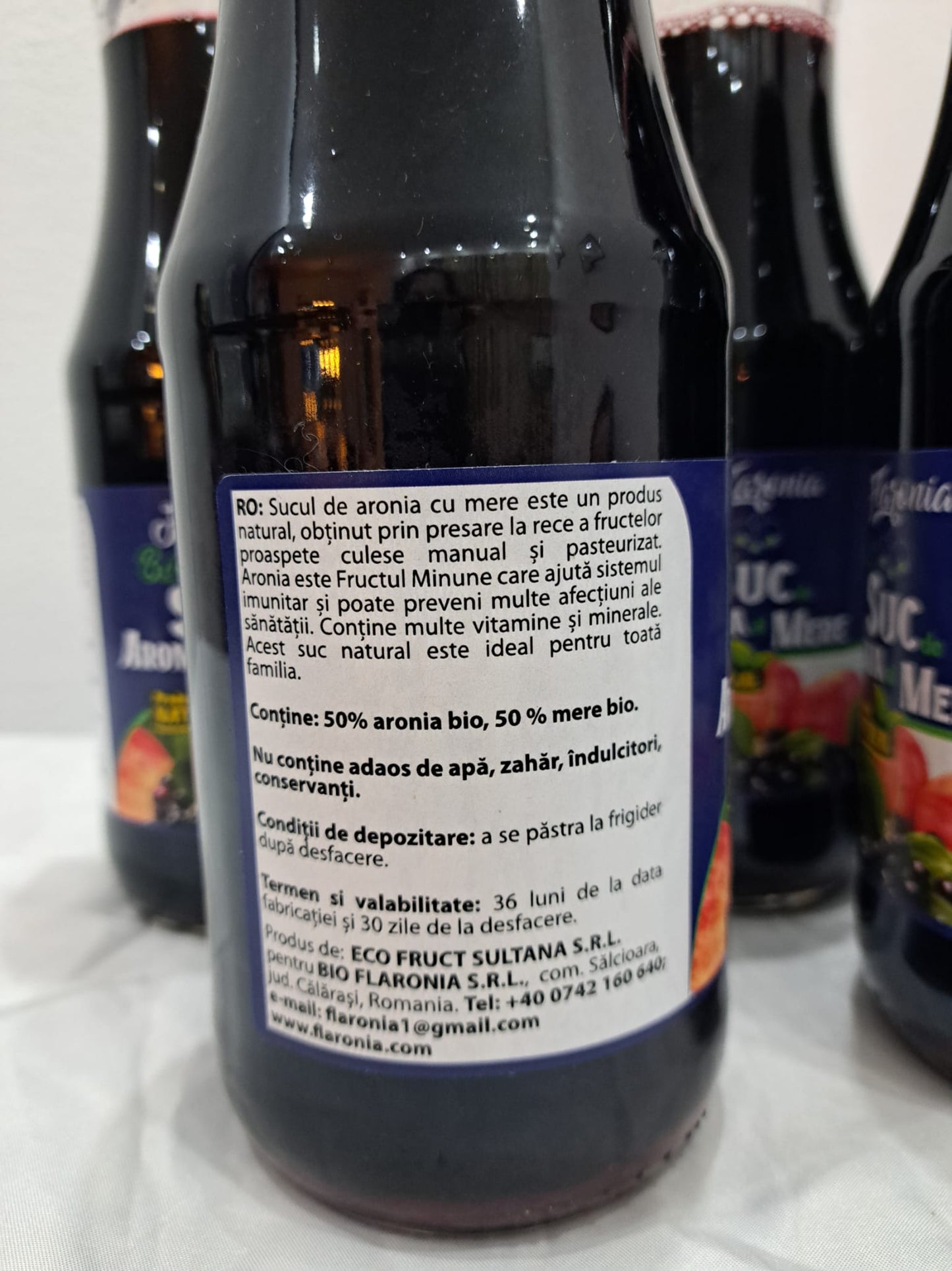Suc de Aronia 50% cu Mere 50% 1L
